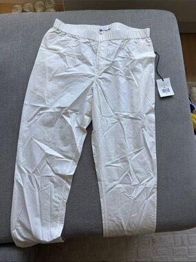 Onia Men's White Elastic-Waist Casual Pants